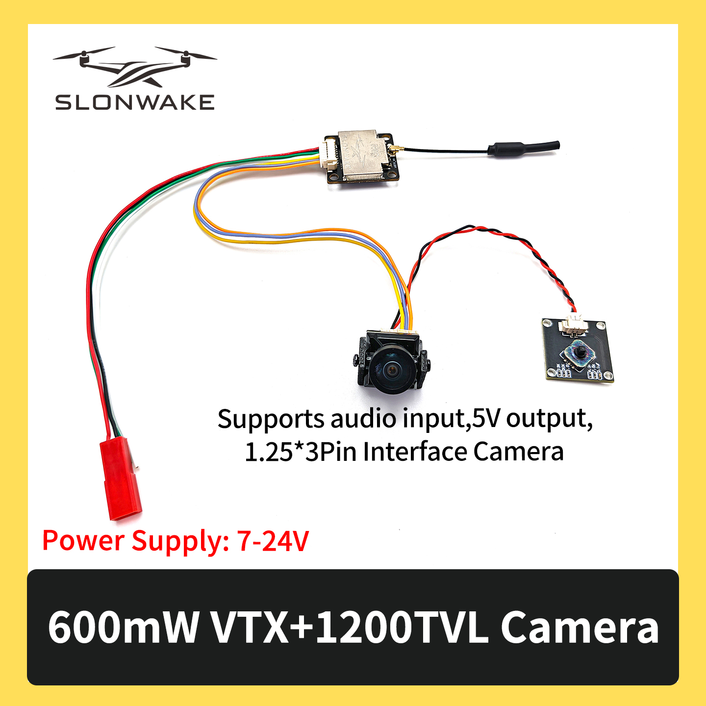 SLONWAKE 5.8G 600mW 7-24V FPV  - Fpv Drone Receiver บทวิจารณ์และราคา