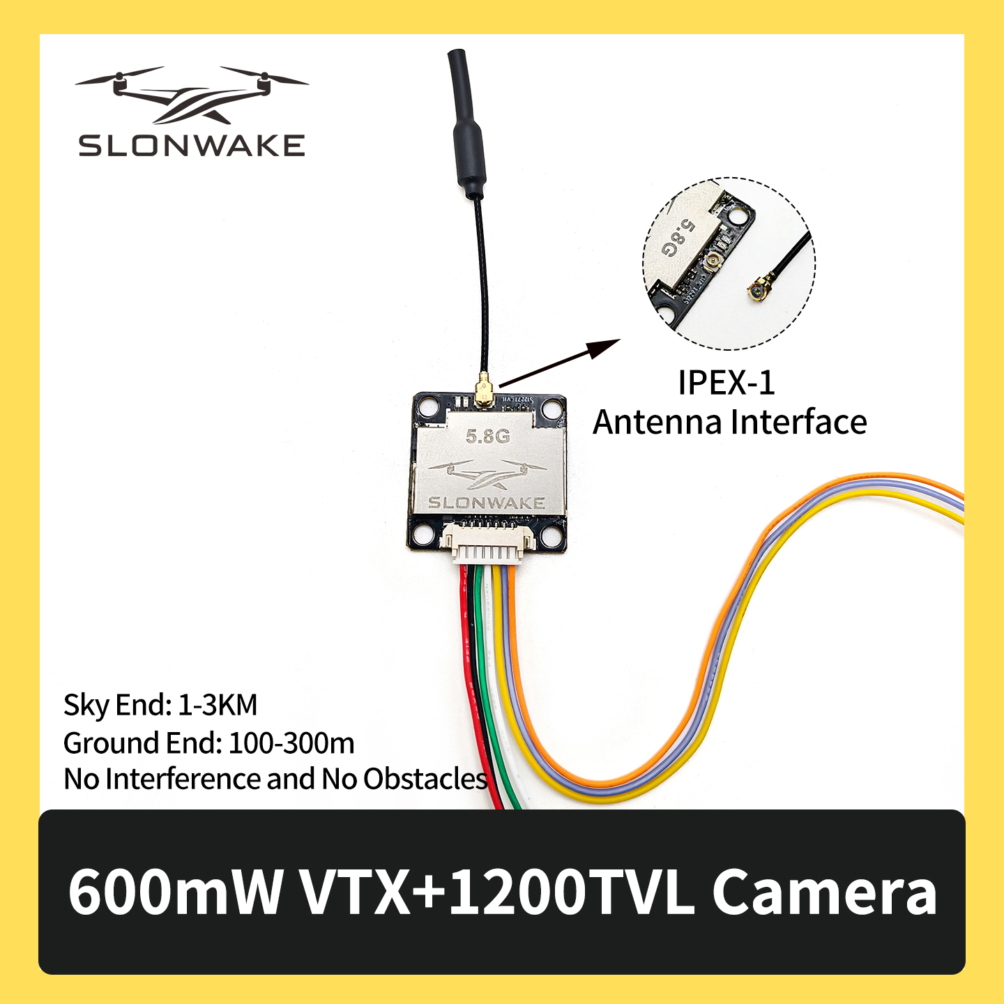 SLONWAKE 5.8G 600mW 7-24V FPV  - Fpv Drone Receiver บทวิจารณ์และราคา