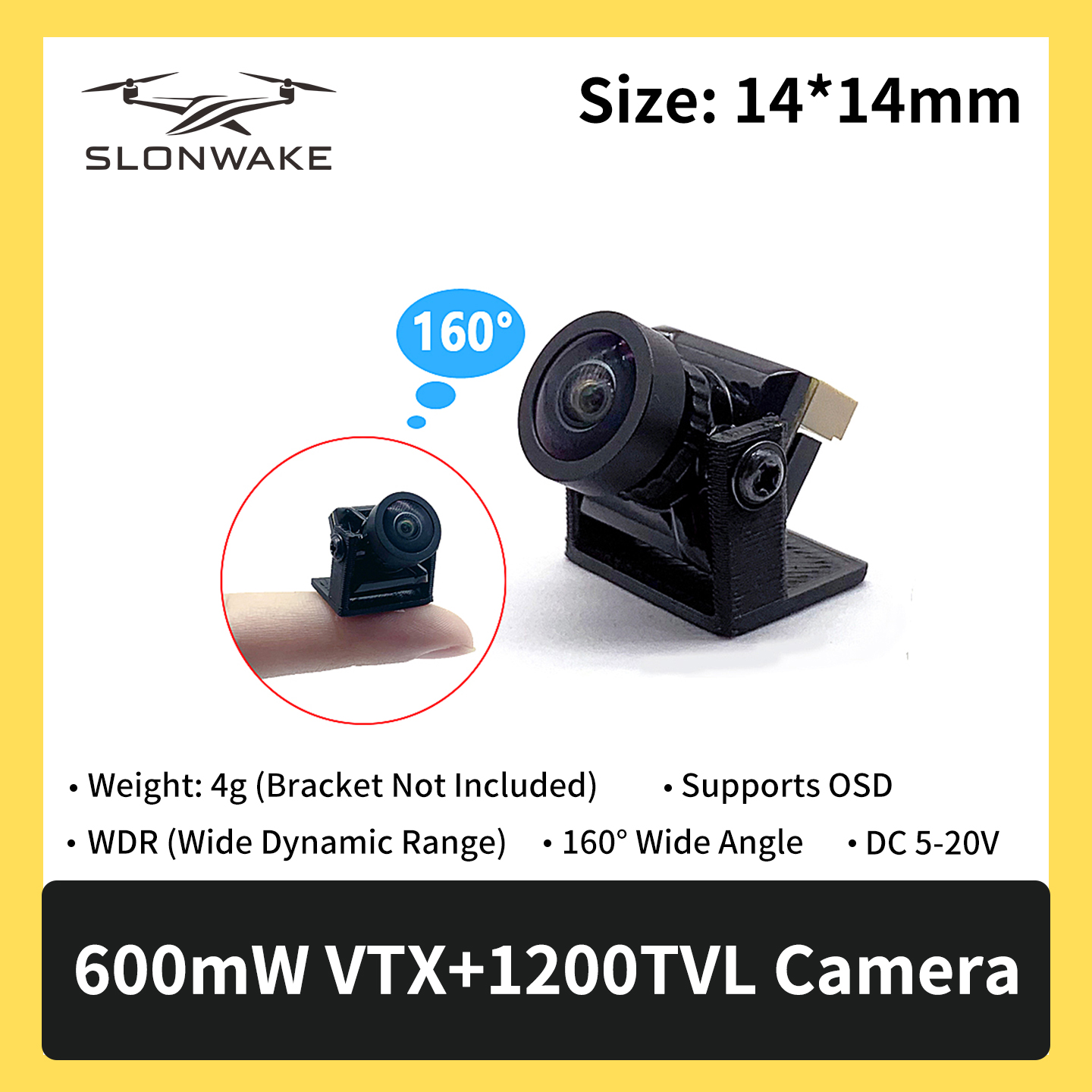 SLONWAKE 5.8G 600mW 7-24V FPV  - Fpv Drone Receiver บทวิจารณ์และราคา