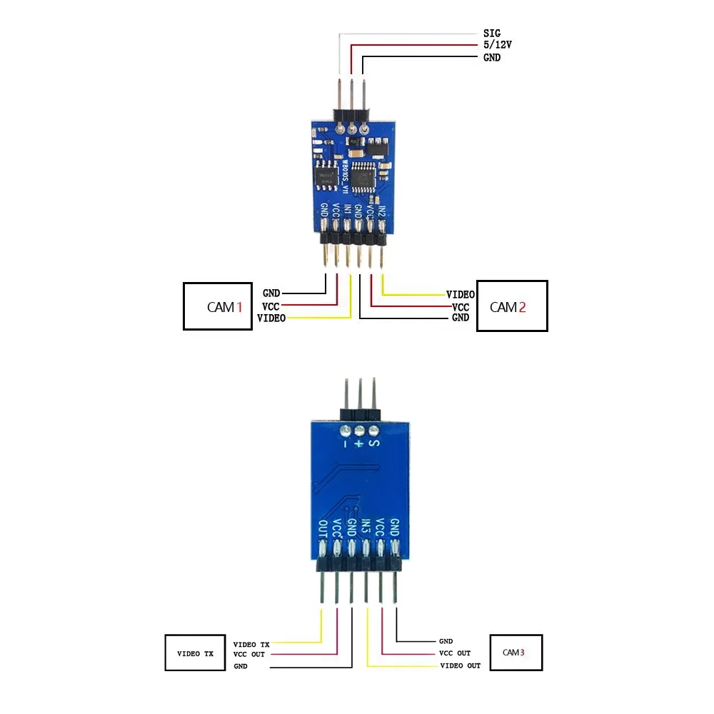 5.8G 3 Channel Video Switcher  - Fpv Drone Receiver บทวิจารณ์และราคา
