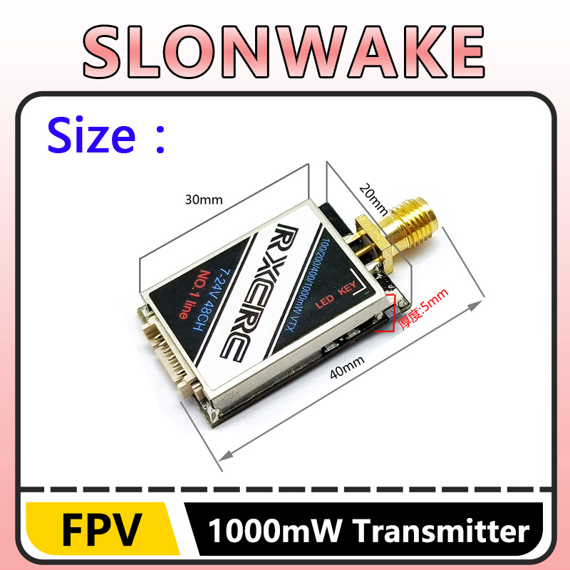 SLONWAKE  5.8G 48CH 1W VTX 100 - Fpv Drone Frame บทวิจารณ์และราคา